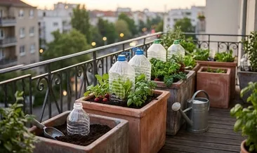 Çoğu kişi bunu bilmiyor: 5 litrelik pet şişeyle balkonda 12 ay boyunca taze mahsul yetiştirin!