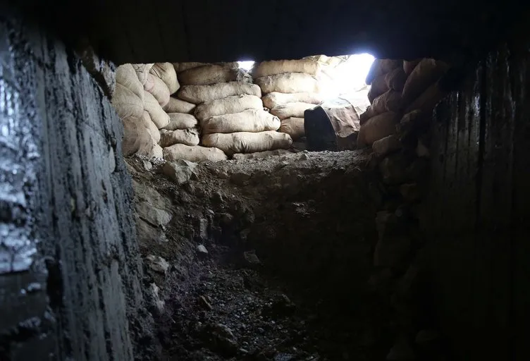 Teröristlerin 300 metrelik televizyonlu tünelini AA görüntüledi