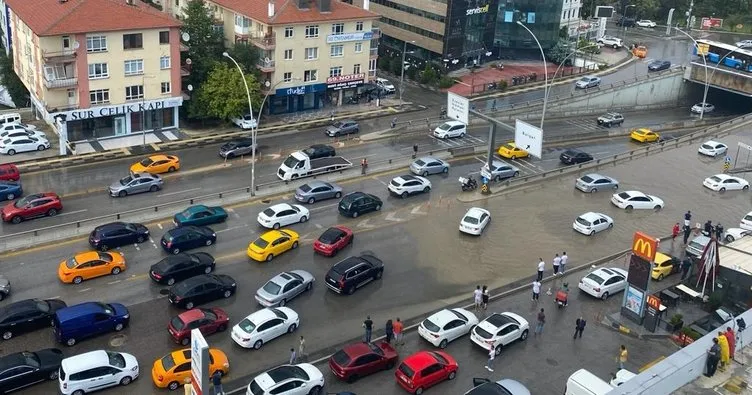Ankara’da şiddetli yağış başladı