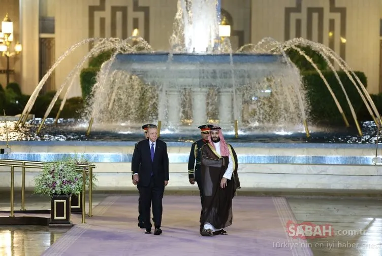 SON DAKİKA! Başkan Erdoğan ve Prens Selman arasında önemli görüşme! Suudi Arabistan’da resmi törenle karşılandı: İşte o kareler...