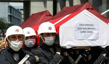 Şehit polis için İstanbul Emniyet Müdürlüğü’nde tören düzenlendi
