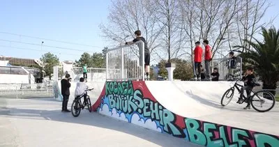 Adrenalin tutkunları Doğu Kışla Skate Park’a