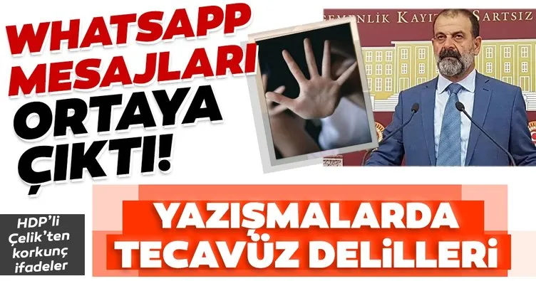 Son dakika haberi: HDP’li Tuma Çelik’in WhatsApp mesajları ortaya çıktı! Yazışmalardaki tecavüz delilleri