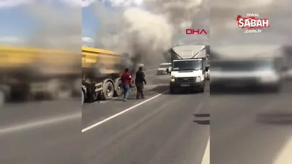 İstanbul Haliç Köprüsü'nde korkutan yangın | Video