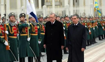 Başkan Erdoğan Türkmenistan’da! Ortak ticaret hedefimiz 5 milyar dolar