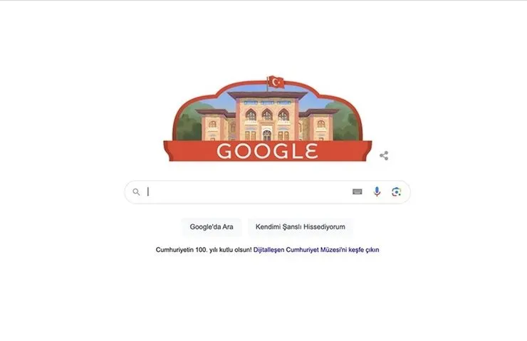 GOOGLE’DAN CUMHURİYETİMİZİN 100. YILINA ÖZEL DOODLE