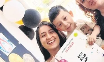 Mucize bebek ilk karnesini aldı! Ömer Özkan Sert bebek 5 yaşını arkadaşlarıyla birlikte kutladı #mersin