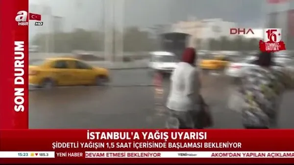 İstanbul'da şiddetli yağışın bir saat sonra başlaması bekleniyor! -  İstanbul için son dakika yağış uyarısı!