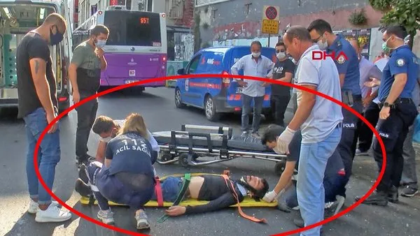 İstanbul Beyoğlu'nda şaşkına çeviren akılalmaz kaza | Video