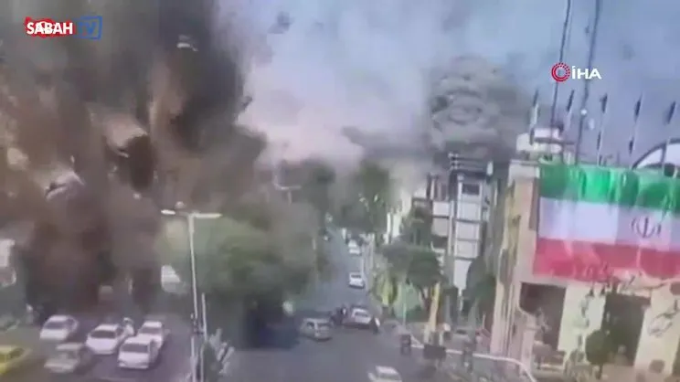 İsrail'in Tahran'daki Tecriş Meydanı'na füzeli saldırısının görüntüsü ortaya çıktı | Video