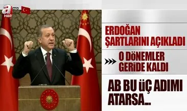 Son dakika... Erdoğan’dan AB’ye önemli mesaj: Tek taraflı adım atma dönemi bitti