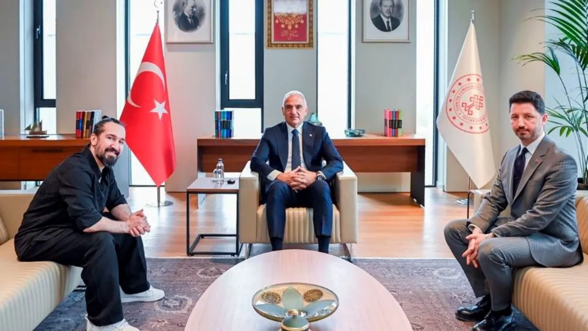 Bakan Ersoy, Barış Manço’nun oğlu Doğukan Manço ile Moda’daki müze-evin mevcut durumu hakkında görüştü Bakan Ersoy, Barış Manço’nun oğlu Doğukan Manço ile Moda’daki müze-evin mevcut durumu hakkında görüştü