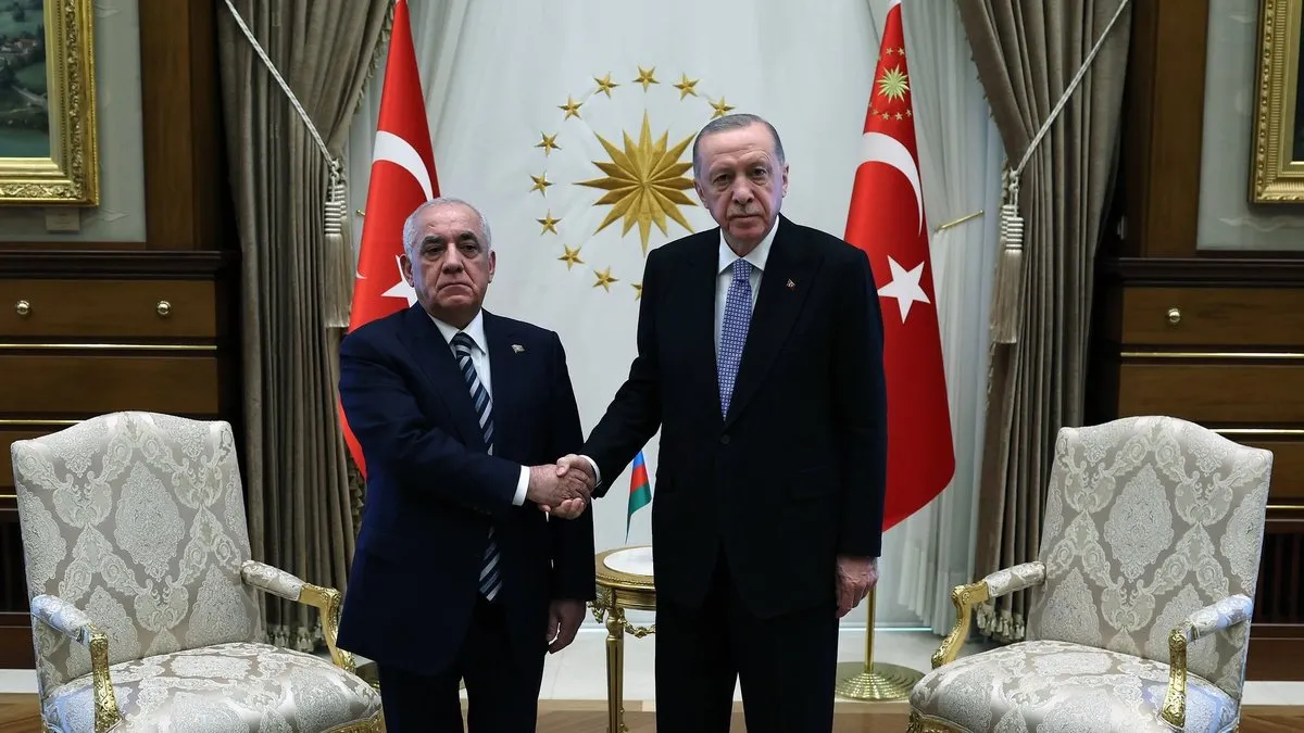 Başkan Erdoğan, Azerbaycan Başbakanı Ali Asadov'u kabul etti