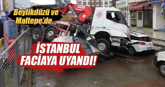 İstanbul’da vinç dehşeti!