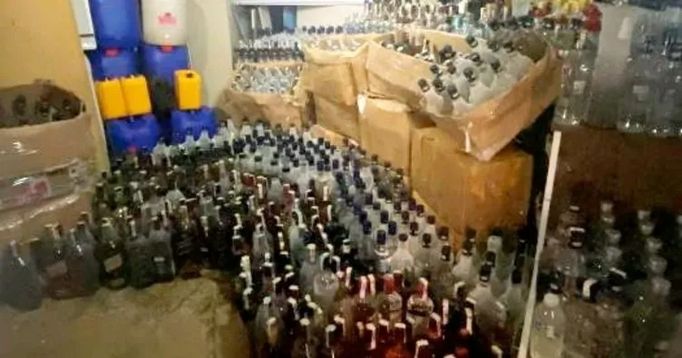 Yılbaşı öncesi sahte içki üreticilerine şok operasyon! 7 bin 250 litre sahte içki ele geçirildi