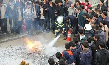 Bitlis Belediyesinden yangın tatbikatı