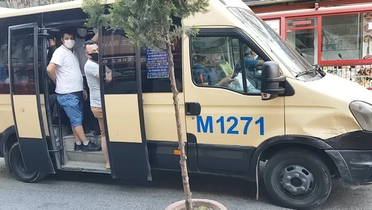 Fazla yolcu taşıyan minibüs polisten kaçtı, kovalamaca sonrası yakalandı