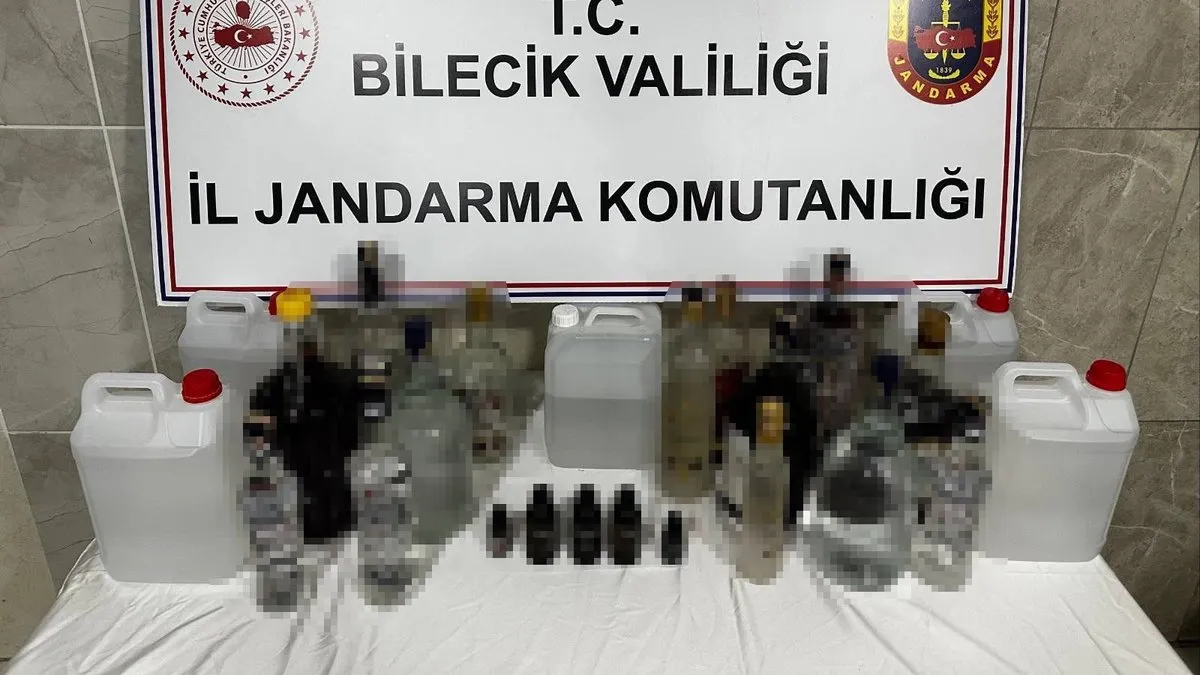 Bilecik'te 'sahte alkol' operasyonu: Litrelerce zehir ele geçirildi!