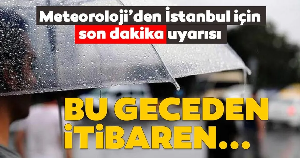 Meteoroloji Den Istanbul Icin Son Dakika Hava Durumu Ve Saganak Yagis Uyarisi Yarin Istanbul Da Hava Nasil Olacak Son Dakika Haberler