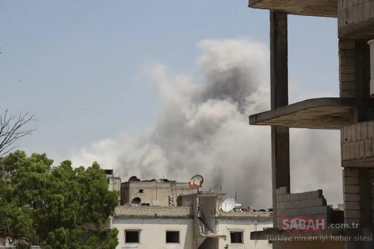 Esad rejimi ve Rus uçakları Suriye Sivil Savunma binasına saldırdı