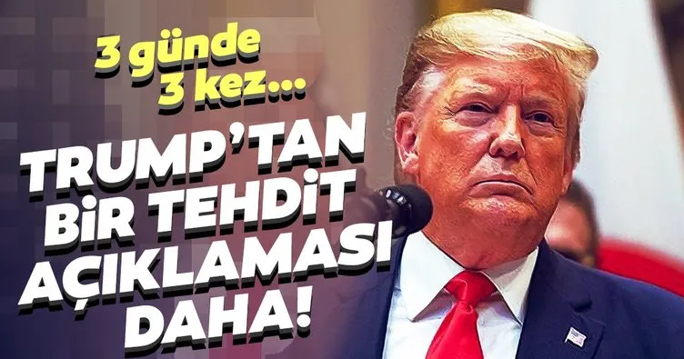 Trump’tan Türkiye’ye küstah tehdit
