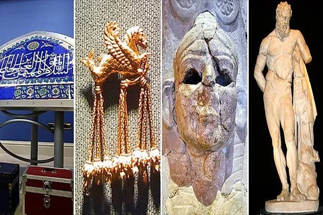 Türkiye’deki  Arkeolojik kazılarda bulunan eserler