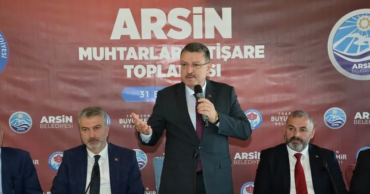 Başkan Genç Arsin’de muhtarlarla buluştu