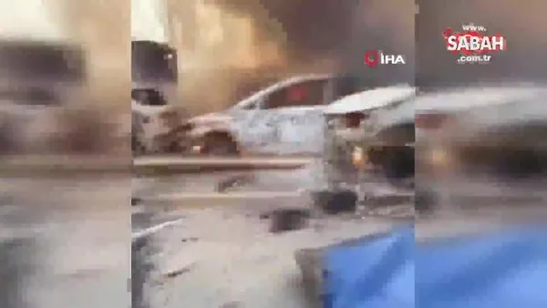 Adeta felaket filmi gibi! Rusya'nın saldırılarını sürdürdüğü Irpin'de büyük yıkım | Video
