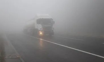 Bolu Dağı’nda yoğun sis nedeniyle görüş mesafesi düştü