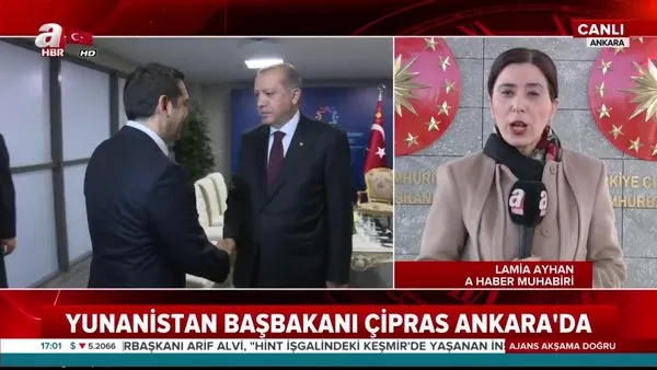 Yunanistan Başbakanı Çipras Ankara'ya geldi