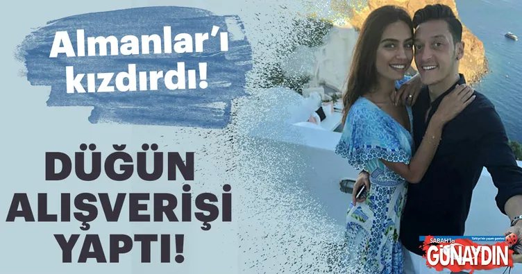 Cesur yürek Mesut Özil alışverişte