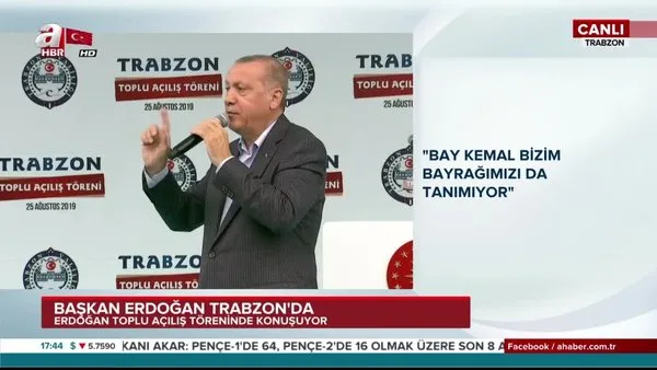 Cumhurbaşkanı Erdoğan, Trabzon'da vatandaşlara hitap etti