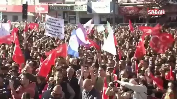 Kılıçdaroğlu ve İmamoğlu'nun Van mitinginde HDP bayrakları sallandı | Video