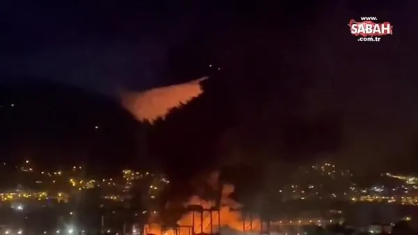 Son dakika: İskenderun Limanı'ndaki yangın söndürüldü | Video