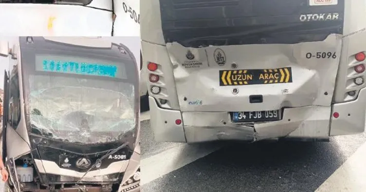 Metrobüs kazaları seriye bağlandı