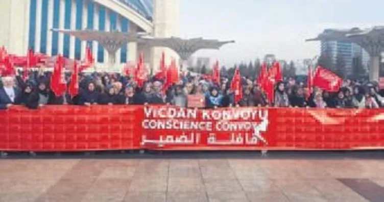 ‘Vicdan Konvoyu’ Ankara’ya ulaştı