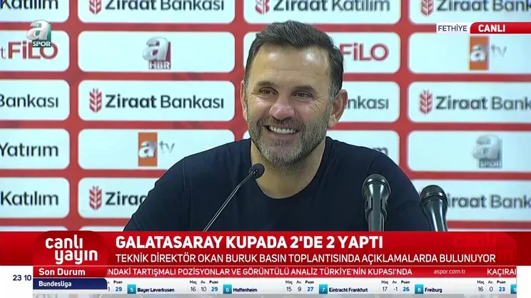 Galatasaray'da Okan Buruk Fethiyespor maçı sonrası açıklamalarda bulundu!