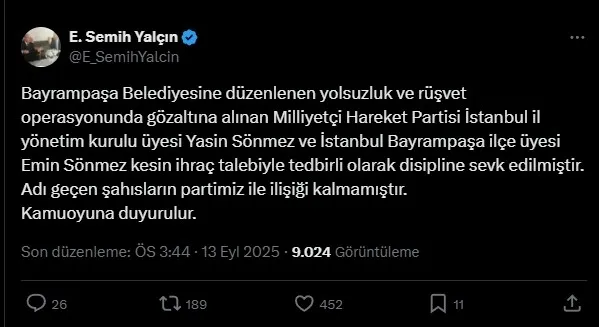 son-dakika-bayrampasa-belediyesine-operasyonu-yasin-sonmez-ve-emin-sonmez-icin-mhp-harekete-gecti-ihrac-edilec-1757769409870.jpg SON DAKİKA… Bayrampaşa Belediyesi’ne yolsuzluk operasyonu! Yasin Sönmez ve Emin Sönmez için MHP harekete geçti: İhraç edilecekler