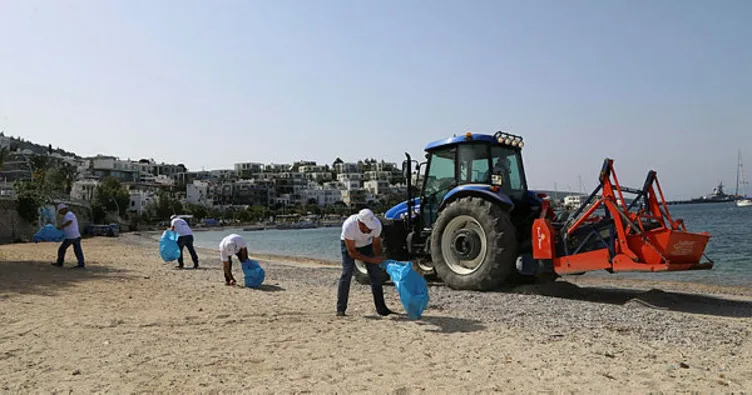 Bodrum sahilleri yaza hazırlanıyor