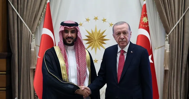 Başkan Erdoğan, Suudi Arabistan Savunma Bakanı’nı kabul etti
