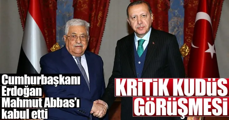 Erdoğan, Mahmud Abbas ile Kudüs’ü görüştü