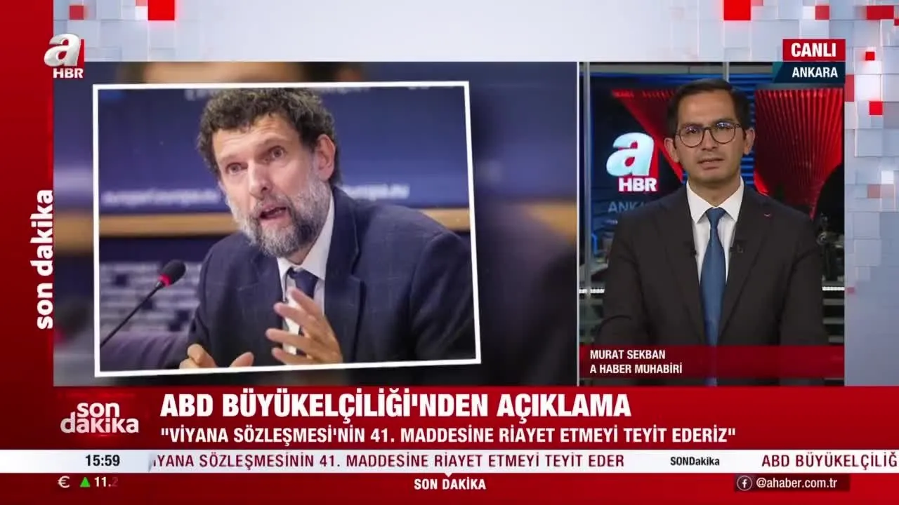 Son Dakika 10 Buyukelcinin Osman Kavala Cagrisi Ile Ilgili Abd Buyukelciligi Nden Flas Aciklama Video Videosunu Izle Son Dakika Haberleri