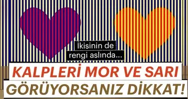 Kalpleri mor ve sarı görüyorsanız dikkat! İkisinin de rengi aslında...