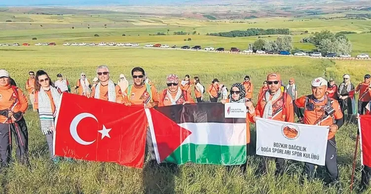 Dağcılar, Gazze için tırmandı
