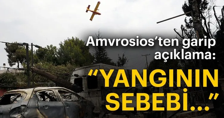 Amvrosios’ten ’garip’ orman yangını paylaşımı: Yunanistan’daki yangının sebebi...
