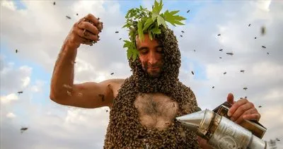 Van’da canlı yayında binlerce arıyla ölümcül şov | Video