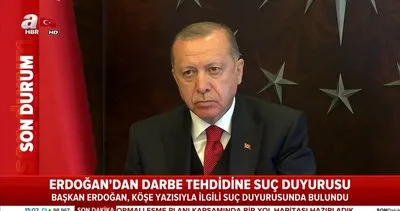 Cumhurbaşkanı Erdoğan’dan suç duyurusu | Video