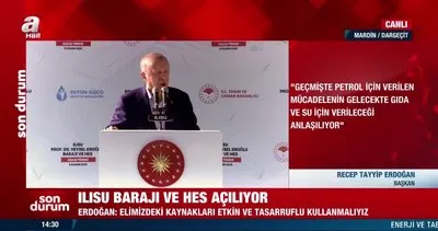 Başkan Erdoğan Ilısu Barajı’nın açılışında konuştu: Mankurtlara verilmiş en güzel cevaptır