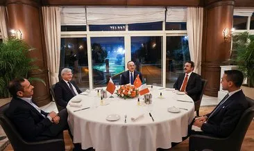 Bakan Çavuşoğlu, İtalyan ve Katarlı mevkidaşlarıyla görüştü