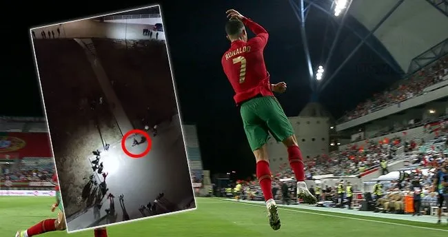 Üniversite öğrencilerinin Cristiano Ronaldo sevgisi! SIUUUUUUUUUU gol sevinci Twitter'ı salladı...